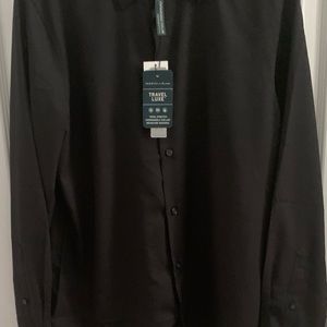 Perry Ellis long sleeve shirt. Black